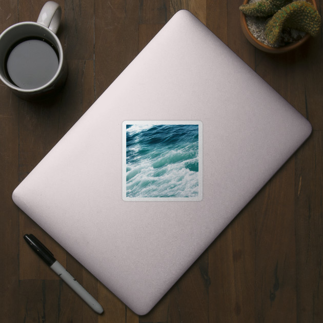 Tuquoise Blue Ocean Waves by CraftingHouse's Design